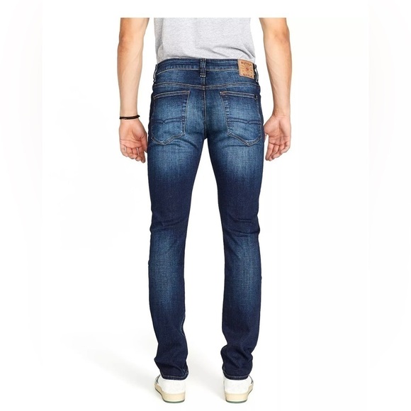 New BUFFALO DAVID BITTON Men's Blue, Indigo Jeans Slim Ash Stretch Fit 38W/30L - Picture 4 of 7